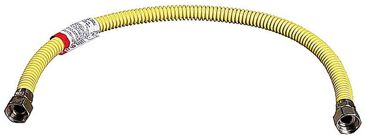 ЗУБР 1/2″, 1 м, гайка-гайка, нерастяжная сильфонная подводка (51006-G/G-100) — Фото 1