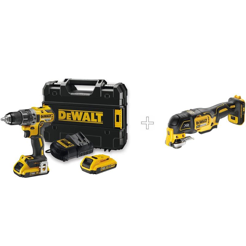 Набор аккумуляторных инструментов DeWalt DCD791D2MT (Шуруповерт DCD791D2 + МФИ DCS356N) — Фото 6